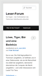 Mobile Screenshot of forum.blog.volksfreund.de